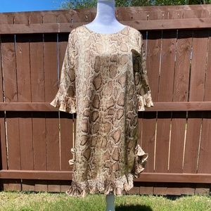 Snake print, Symphony, knee length mini dress